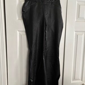 SPANX Leather-Like Black Pants